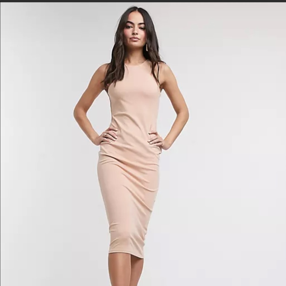 Nude Bodycon Midi Dreas